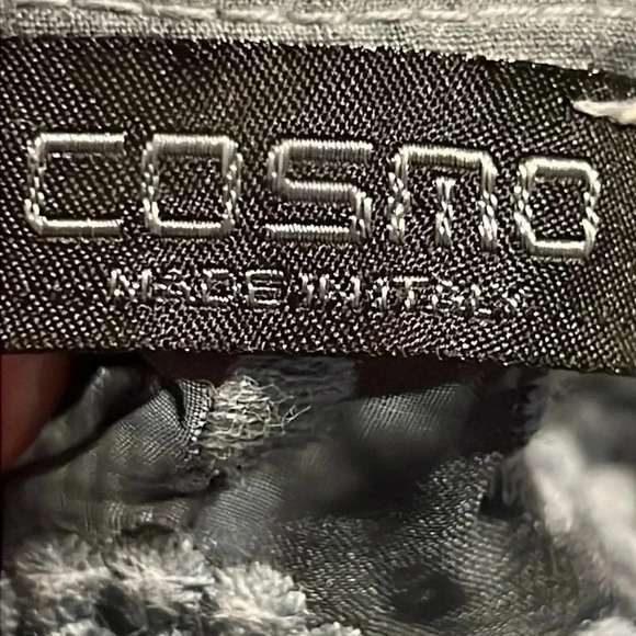 Cosmo Embroidered Lace‎ Top Blouse 3/4 Sleeve Circle Pattern Sheer Gray EVEH - Picture 5 of 5